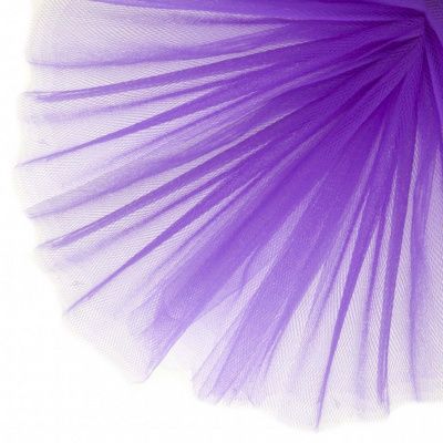 Фатин матовый 16-85, 12 гр/м2, шир.300см, цвет фиолетовый - купить в Балаково. Цена 96.31 руб.