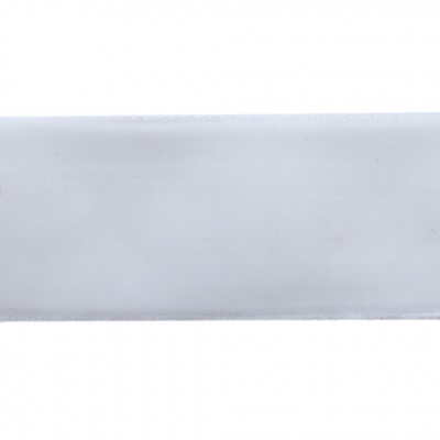 Лента бархатная нейлон, шир.25 мм, (упак. 45,7м), цв.01-белый - купить в Балаково. Цена: 981.09 руб.