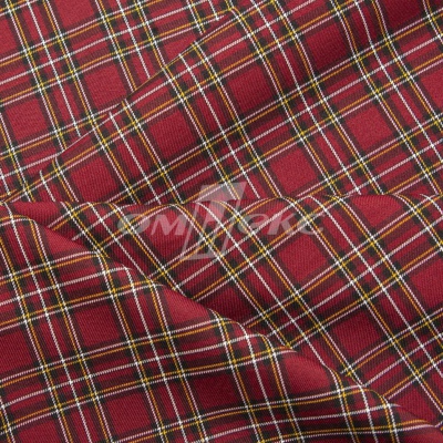 Ткань костюмная клетка 24379 2012, 230 гр/м2, шир.150см, цвет бордовый/бел/жел - купить в Балаково. Цена 539.74 руб.
