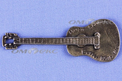 Декоративный элемент для творчества из металла "Гитара"  - купить в Балаково. Цена: 19.99 руб.