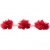 Тесьма плетеная "Рюш", упак. 9,14 м, цвет красный - купить в Балаково. Цена: 46.82 руб.