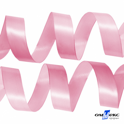 050-нежно-розовый Лента атласная упаковочная (В) 85+/-5гр/м2, шир.25 мм (1/2), 25+/-1 м - купить в Балаково. Цена: 53.96 руб.