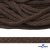 Шнур плетеный d-6 мм, 70% хлопок 30% полиэстер, уп.90+/-1 м, цв.1073-т.коричневый - купить в Балаково. Цена: 594 руб.