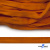 Шнур плетеный (плоский) d-12 мм, (уп.90+/-1м), 100% полиэстер, цв.267 - оранжевый - купить в Балаково. Цена: 8.62 руб.