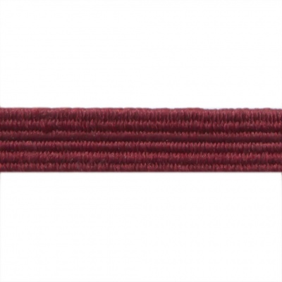 Резиновые нити с текстильным покрытием, шир. 6 мм ( упак.30 м/уп), цв.- 88-бордо - купить в Балаково. Цена: 155.22 руб.