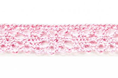 Тесьма кружевная 0621-1607, шир. 15 мм/уп. 20+/-1 м, цвет 096-розовый - купить в Балаково. Цена: 302.42 руб.