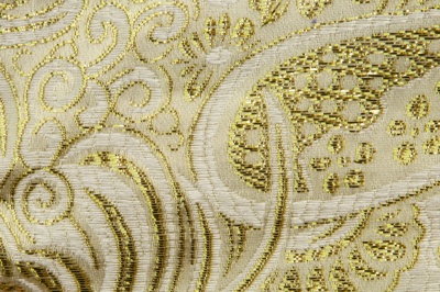 Ткань костюмная жаккард №5, 140 гр/м2, шир.150см, цвет золото - купить в Балаково. Цена 383.29 руб.