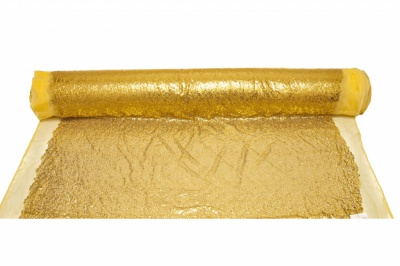 Сетка с пайетками №6, 188 гр/м2, шир.130см, цвет золото - купить в Балаково. Цена 371.02 руб.