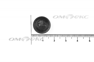 51820/15 мм (2 пр)  черные пуговицы - купить в Балаково. Цена: 0.87 руб.
