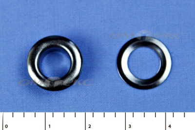 Люверсы металлические, блочка/кольцо, №5 (8 мм) упак.1000 шт- цв.никель - купить в Балаково. Цена: 392 руб.