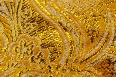 Ткань костюмная жаккард №12, 140 гр/м2, шир.150см, цвет жёлтый - купить в Балаково. Цена 383.29 руб.