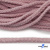 Шнур плетеный d-6 мм круглый, 70% хлопок 30% полиэстер, уп.90+/-1 м, цв.1087-розовый - купить в Балаково. Цена: 588 руб.