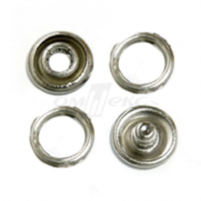 Кнопки рубашечные 10,5 мм никель New Star (кольцо) - купить в Балаково. Цена: 5.80 руб.