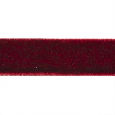 Лента бархатная нейлон, шир.12 мм, (упак. 45,7м), цв.240-бордо - купить в Балаково. Цена: 392 руб.