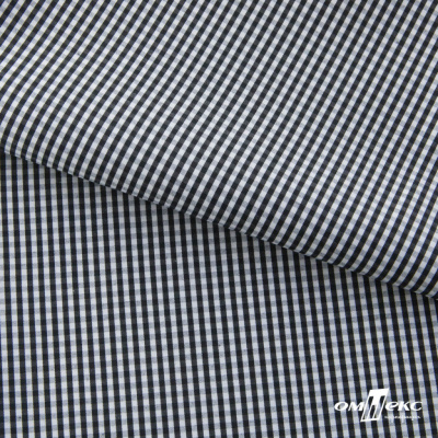Ткань сорочечная Клетка Виши, 115 г/м2, 58% пэ,42% хл, шир.150 см, цв.6-черный, (арт.111) - купить в Балаково. Цена 306.69 руб.