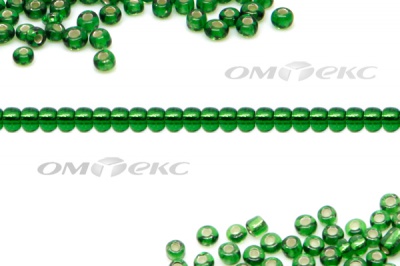 Бисер (SL) 11/0 ( упак.100 гр) цв.27В - зелёный - купить в Балаково. Цена: 53.34 руб.