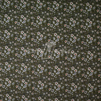 Плательная ткань "Фламенко" 11.2, 80 гр/м2, шир.150 см, принт растительный - купить в Балаково. Цена 259.21 руб.