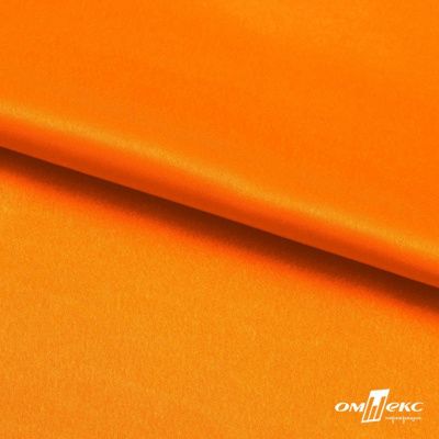 Поли креп-сатин 15-1263, 125 (+/-5) гр/м2, шир.150см, цвет оранжевый - купить в Балаково. Цена 155.57 руб.