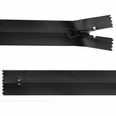 Молния водонепроницаемая PVC Т-7, 20 см, неразъемная, цвет чёрный - купить в Балаково. Цена: 21.56 руб.