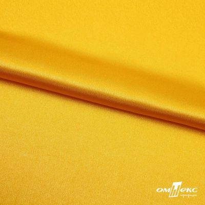 Поли креп-сатин 13-0859, 125 (+/-5) гр/м2, шир.150см, цвет жёлтый - купить в Балаково. Цена 155.57 руб.