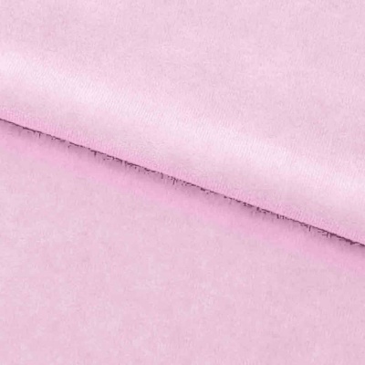 Велюр JS LIGHT 1, 220 гр/м2, шир.150 см, (3,3 м/кг), цвет бл.розовый - купить в Балаково. Цена 1 055.34 руб.
