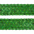 Тесьма с пайетками D4, шир. 35 мм/уп. 25+/-1 м, цвет зелёный - купить в Балаково. Цена: 1 308.30 руб.