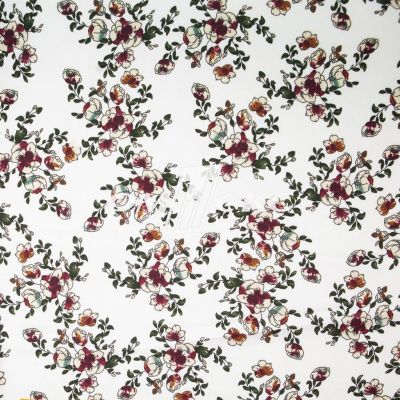 Плательная ткань "Фламенко" 23.1, 80 гр/м2, шир.150 см, принт растительный - купить в Балаково. Цена 264.56 руб.