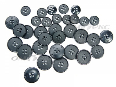 51926/15 мм (4 пр) черные пуговицы (брючные) - купить в Балаково. Цена: 1.50 руб.