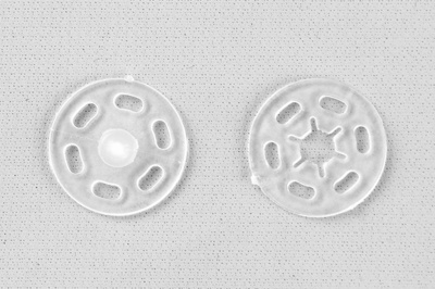 Кнопки пришивные пластиковые 15 мм, блистер 24шт, цв.-прозрачные - купить в Балаково. Цена: 68.79 руб.