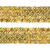 Тесьма с пайетками D16, шир. 35 мм/уп. 25+/-1 м, цвет золото - купить в Балаково. Цена: 1 281.60 руб.
