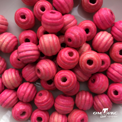 0309-Бусины деревянные "ОмТекс", 16 мм, упак.50+/-3шт, цв.023-розовый - купить в Балаково. Цена: 62.22 руб.