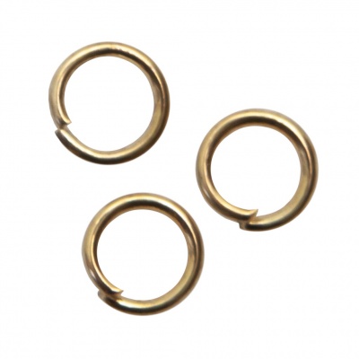 Кольцо  соединительное для бижутерии 5 мм, цв.-золото - купить в Балаково. Цена: 0.44 руб.