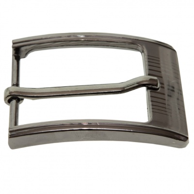 Пряжка металлическая для мужского ремня SC035#7 (шир.ремня 40 мм), цв.-тем.никель - купить в Балаково. Цена: 43.93 руб.