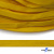 Шнур плетеный (плоский) d-12 мм, (уп.90+/-1м), 100% полиэстер, цв.269 - жёлтый - купить в Балаково. Цена: 8.62 руб.