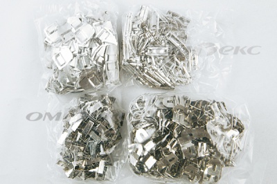 Крючки брючные 4 шипа "Стром" 144 шт. никель - купить в Балаково. Цена: 383.97 руб.