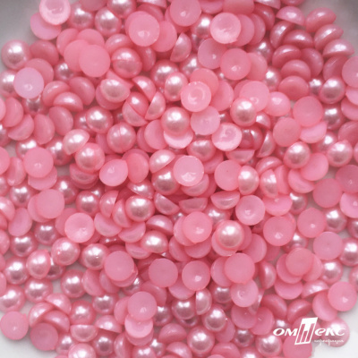 0404-5146А-Полубусины пластиковые круглые "ОмТекс", 8 мм, (уп.50гр=365+/-3шт), цв.101-св.розовый - купить в Балаково. Цена: 63.46 руб.