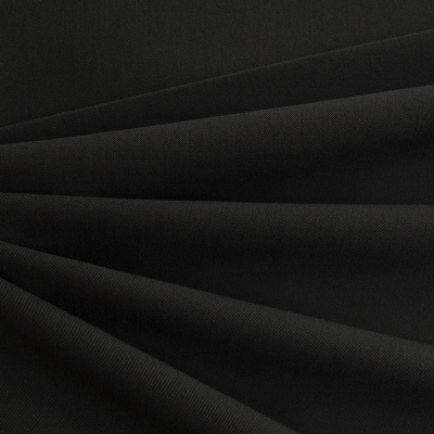 Костюмная ткань с вискозой "Меган", 210 гр/м2, шир.150см, цвет чёрный - купить в Балаково. Цена 378.55 руб.