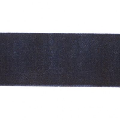 Лента бархатная нейлон, шир.25 мм, (упак. 45,7м), цв.180-т.синий - купить в Балаково. Цена: 800.84 руб.