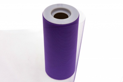 Фатин в шпульках 16-85, 10 гр/м2, шир. 15 см (в нам. 25+/-1 м), цвет фиолетовый - купить в Балаково. Цена: 100.69 руб.