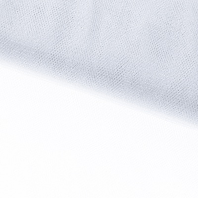Трикотажное полотно Тюль Кристалл, 100% полиэфир, 16-01/белый, 15гр/м2, шир.160см. - купить в Балаково. Цена 128.39 руб.