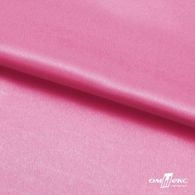 Поли креп-сатин 15-2215, 125 (+/-5) гр/м2, шир.150см, цвет розовый - купить в Балаково. Цена 155.57 руб.