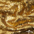 Трикотажное полотно, Сетка с пайетками,188 гр/м2, шир.140 см, цв.-тем.золото (#51) - купить в Балаково. Цена 505.15 руб.