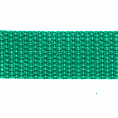 Стропа текстильная, шир. 25 мм (в нам. 50+/-1 ярд), цвет яр.зелёный - купить в Балаково. Цена: 397.52 руб.