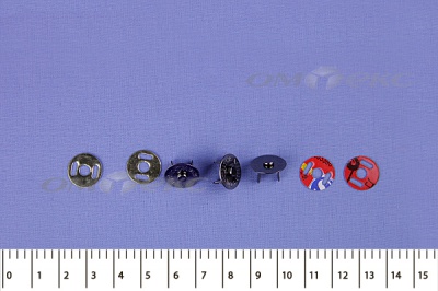 Кнопки магнитные МКМ-02, диам. 18 мм, чёрный никель - купить в Балаково. Цена: 14.49 руб.