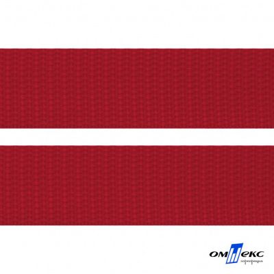 Красный - цв.171- Текстильная лента-стропа 550 гр/м2 ,100% пэ шир.50 мм (боб.50+/-1 м) - купить в Балаково. Цена: 797.67 руб.