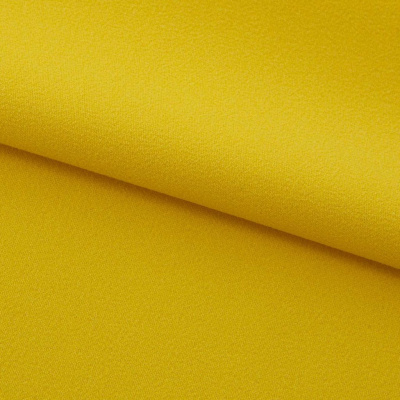 Креп стрейч Амузен 14-0756, 85 гр/м2, шир.150см, цвет жёлтый - купить в Балаково. Цена 194.07 руб.