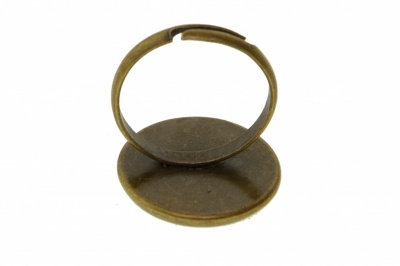 Заготовка для рукоделия металлическая фигурная для кольца 15мм - купить в Балаково. Цена: 7.44 руб.
