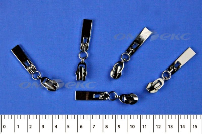 Слайдер декоративный, металлический №1/спираль Т7/никель - купить в Балаково. Цена: 6.29 руб.