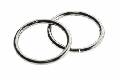 Кольцо металлическое d-15 мм, цв.-никель - купить в Балаково. Цена: 2.45 руб.