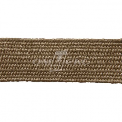 Тесьма отделочная полипропиленовая плетеная эластичная #2, шир. 40мм, цв.- соломенный - купить в Балаково. Цена: 51.51 руб.